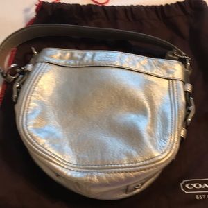 Coach Metallic Leather Mini